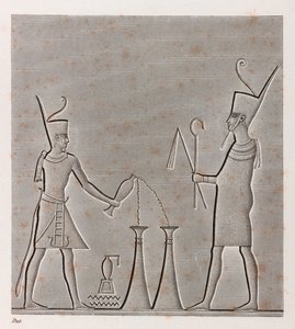 Thebes, Karnak, yakın çekim by Unbekannt