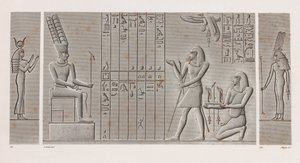 Thebes, Karnak, yakın çekim by Unbekannt
