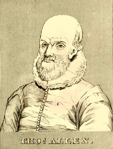 Thomas Allen, 1542-1632, 1830. by Unbekannt