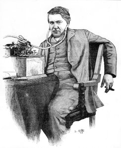 Thomas Alva Edison, Amerikalı mucit, c1906 by Unbekannt