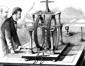 Thomas Edisons, JW Trowbridges elektrikli dinamometresinin geliştirilmiş biçimi, 1879 by Unbekannt