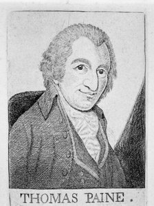 Thomas Paine, İngiliz doğumlu Amerikalı devrimci, yazar ve filozof, c1790 by Unbekannt