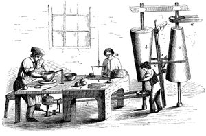Bir çömlek kap atmak, c1860 by Unbekannt