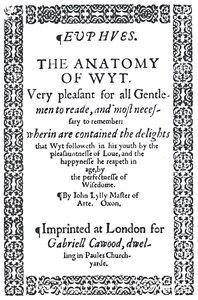 John Lylys Euphues veya The Anatomy of Wit
