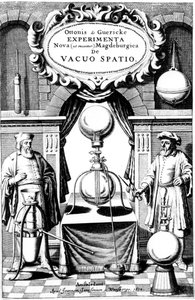 Magdeburgica: The Vacuum Space, Amsterdam, 1672 dedikleri Yeni Deneylerin başlık sayfası by Unbekannt