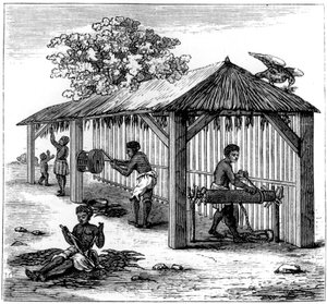Tütün hazırlama, 1873 by Unbekannt