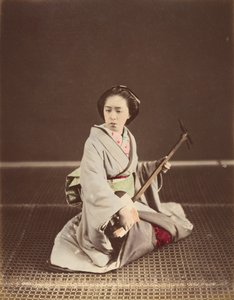 [Shamisen ile Tokyo Geyşa], 1870
