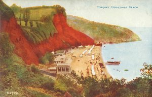 Torquay, Oddicombe Plajı, 19. yüzyılın sonları ve 20. yüzyılın başlarında. by Unbekannt