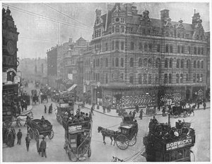 Tottenham Court Road köşesi, Londra, c1903 1903 by Unbekannt