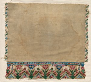 Boncuklu Bordürlü Havlu Bitişi, 1800