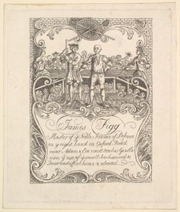 James Figg için ticaret kartı, 1790