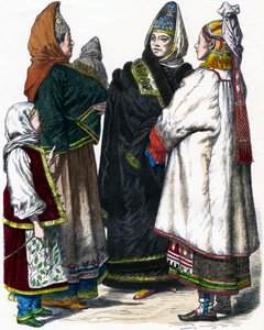 Geleneksel Rus Kostümü, c1850 by Unbekannt
