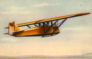 Stajyer pilot, ileri düzeyde süzülme sınavı gerçekleştiriyor, Almanya, 1932. by Unbekannt