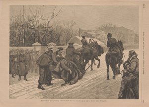 Suikasttan sonra yaralı Çar II. Aleksandr