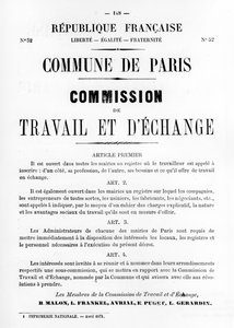 Travail et DEchange, Paris Komünü