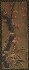 Ağaç, sonbahar asması ve kar, Edo dönemi, 1615-1868. by Unbekannt