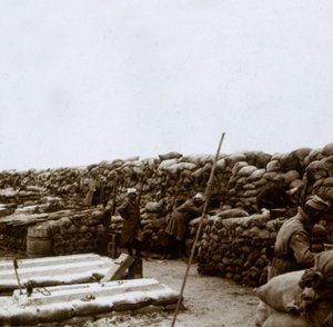 Mamelon Vert'teki Siperler, Nieuwpoort, Flanders, Belçika, c1914-c1918 by Unbekannt