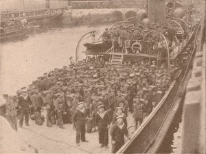 Bir Kanal nakliyesindeki birlikler, c1915 1928 by Unbekannt