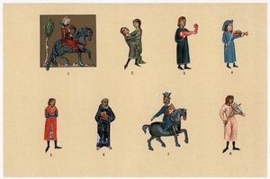Troubadours, c13.-14. yüzyıl by Unbekannt