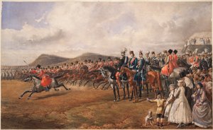 Çar Alexander II birlikleri gözden geçiriyor, 1867 by Unbekannt