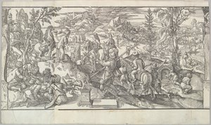 Frizden Dinlenen Türk Askerleri Ces Moeurs et fachons de faire de Turcz Gümrük ..., 1553. by Unbekannt