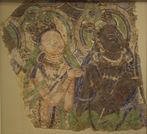 İki Tapan Bodhisattva, 4.-6. yüzyıl. by Unbekannt