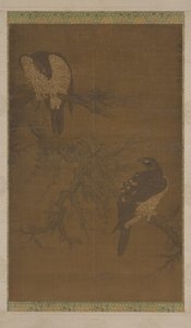 Solmuş Dalda İki Şahin, Ming hanedanı, 16. yüzyıl. by Unbekannt