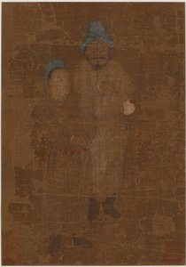 İki erkek figürü, ayakta, Ming hanedanı, 17. yüzyıl. by Unbekannt