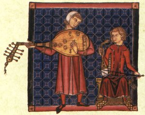 İki ozan. Cantigas de Santa Maria