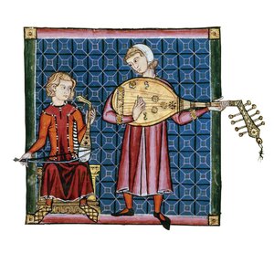İki ozan. Cantigas de Santa Maria