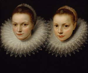 İki kız kardeş, 1610-1615. by Unbekannt