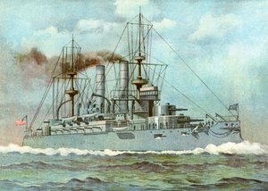 USS Kearsarge, Amerikan savaş gemisi, 1898 by Unbekannt