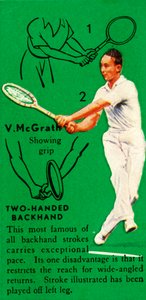 V. McGrath - İki Elle Backhand, c1935. by Unbekannt