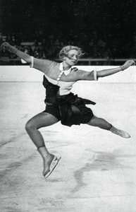 Vera Hrubá, Çek patenci, Kış Olimpiyat Oyunları, Garmisch-Partenkirchen, Almanya, 1936 by Unbekannt