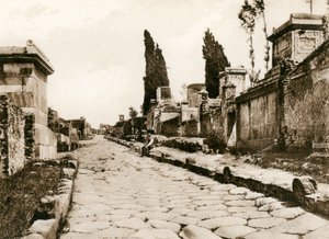 Via delle Tombe, Pompeii, İtalya, c1900s by Unbekannt