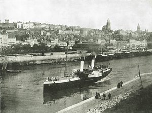 Batı İskelesi'nden görünüm, Boulogne, Fransa, 1895. by Unbekannt