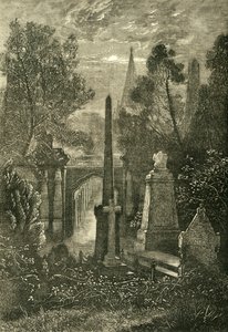 Highgate Mezarlığı'nda görünüm, c1876. by Unbekannt