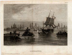 Arkhangelsk manzarası, 1833 by Unbekannt