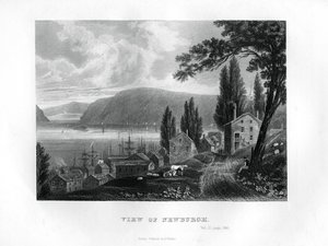 Newburgh manzarası, New York Eyaleti, 1855 by Unbekannt