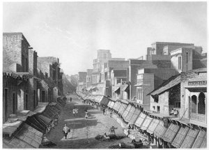 Ana Caddenin Görünümü, Agra, c1860 by Unbekannt
