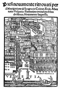 Venedik Görünümü, Gravür, 1521 by Unbekannt