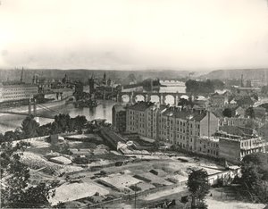 Prag şehrinin görünümü, Çekoslovakya, 1895. by Unbekannt