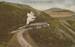 Vale of Rheidol Demiryolu üzerinde görünüm, 20. yüzyılın başlarında. by Unbekannt