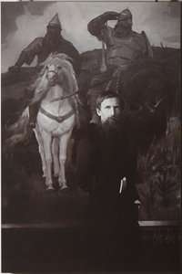 Viktor Vasnetsov, Bogatyrs tablosundan önce by Unbekannt
