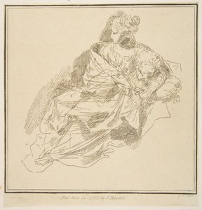 Bakire ve Çocuk, 1775. by Unbekannt