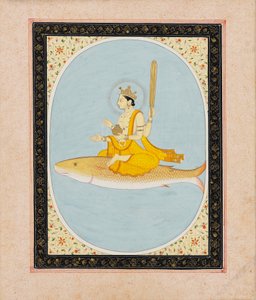 Balık avatarı olarak Vishnu, Matsya, 1805-1815 by Unbekannt