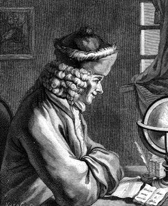 Voltaire, 18. yüzyıl Fransız yazarı, oyun yazarı, hicivci ve edebiyatçı by Unbekannt