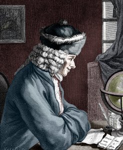 Voltaire, 18. yüzyıl Fransız yazarı, oyun yazarı, hicivci ve edebiyatçı by Unbekannt