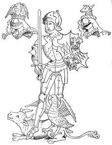 Warwick the Kingmaker, 15. yüzyıl İngiliz asilzadesi ve askeri, 1893 by Unbekannt