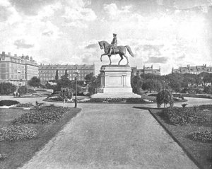 Washington Heykeli, Halk Bahçesi, Boston, ABD, c1900. by Unbekannt